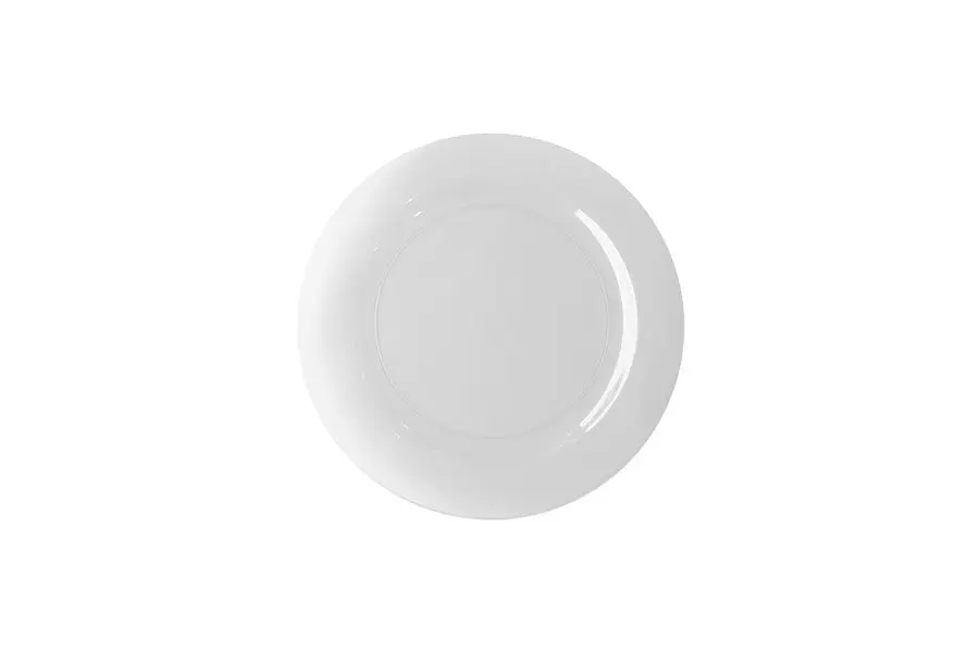 180mm Reusable Snack Plate White Pk12
