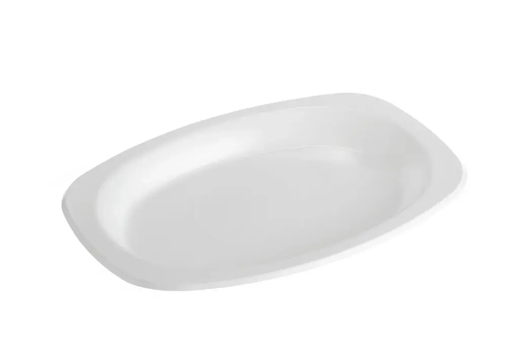 [OP210W] 210 x 300 Oval Plate Medium White