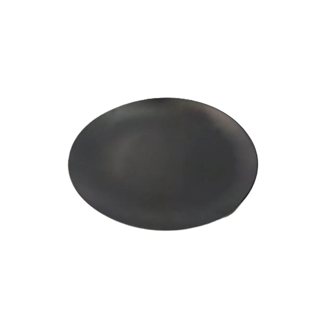 230mm Deluxe Reusable Dinner Plate Black Pk10