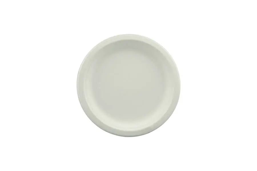 [SG910] 230mm Earth Sugar Cane Plate Pk10