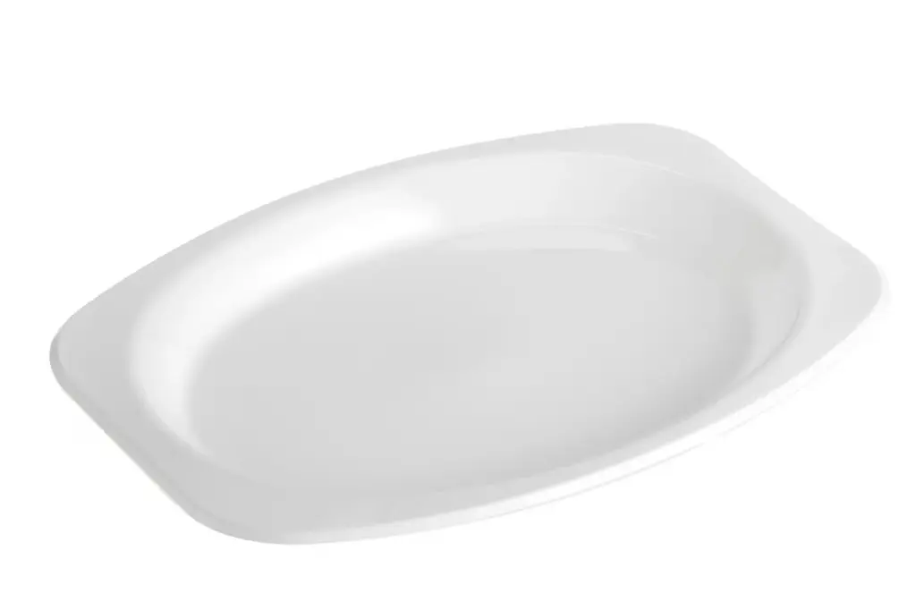 [OP245W] 245 x 330 Oval Plate Large White