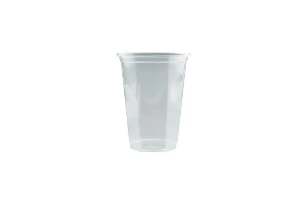 285ml Hexagonal Clear Beer Cup 285ml Pk40