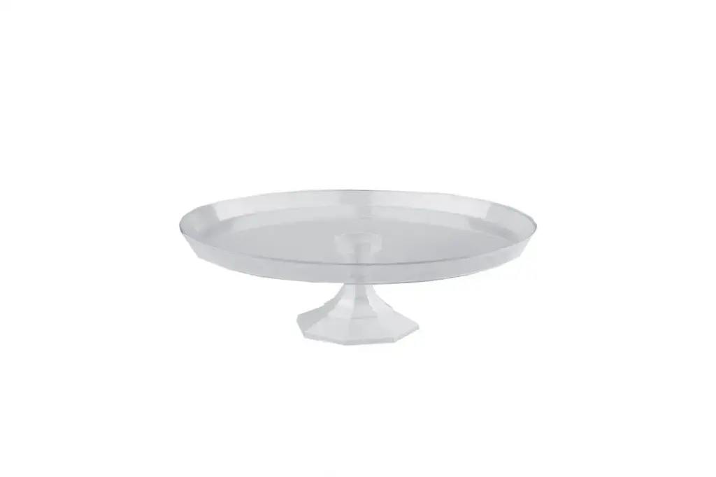 [JU6002] 330mm Cake Stand Clear Pk1