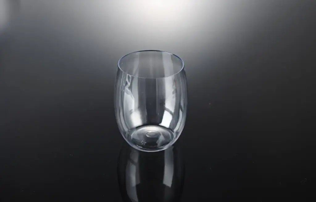 350ml Stemless Wine Glass Clear Pk4