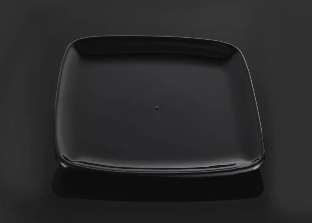 355mm Square Platter Black Pk1