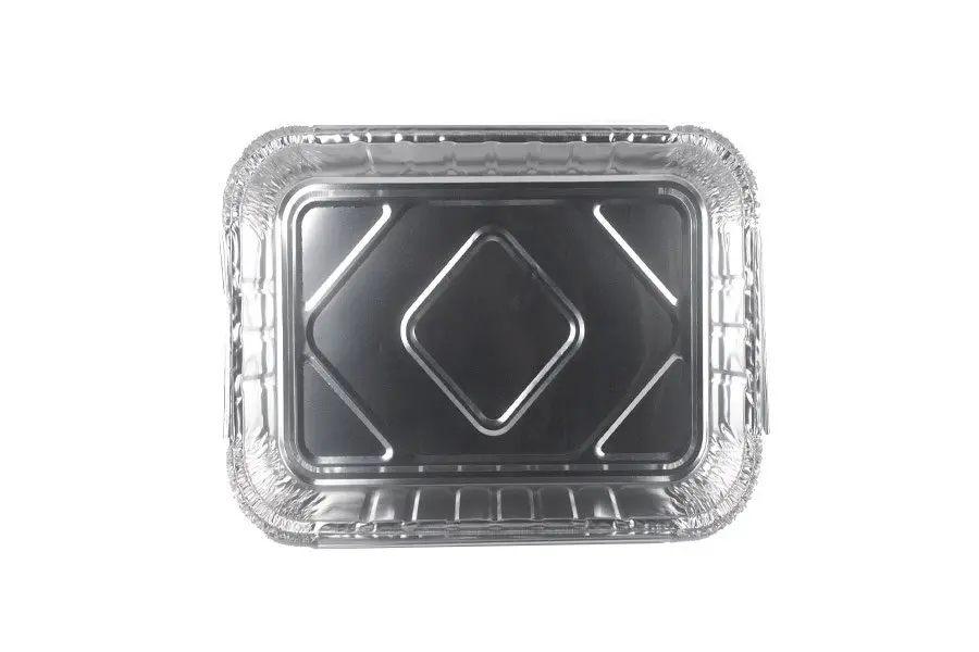 360mm x 290mm x 80mm Rectangular Foil Tray Pk2
