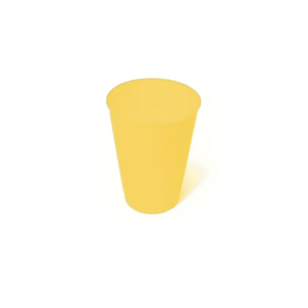 380ml Reusable Tumbler Pastel Yellow Pk10