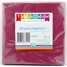Burgundy Lunch Napkin 33X33cm 2ply P50