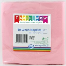 [380104.0] Light Pink Lunch Napkin 33X33cm 2ply P50