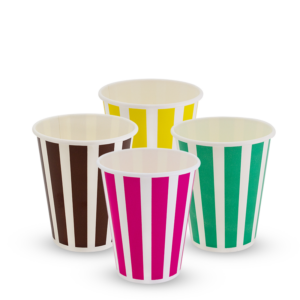 12oz Candy Stripe Paper Cold Cup