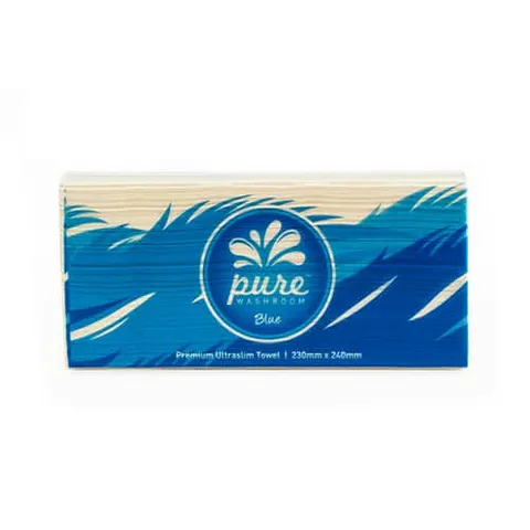 [PWUSTB-F] Pure Washroom Blue Range Premium Ultraslim Hand Towels