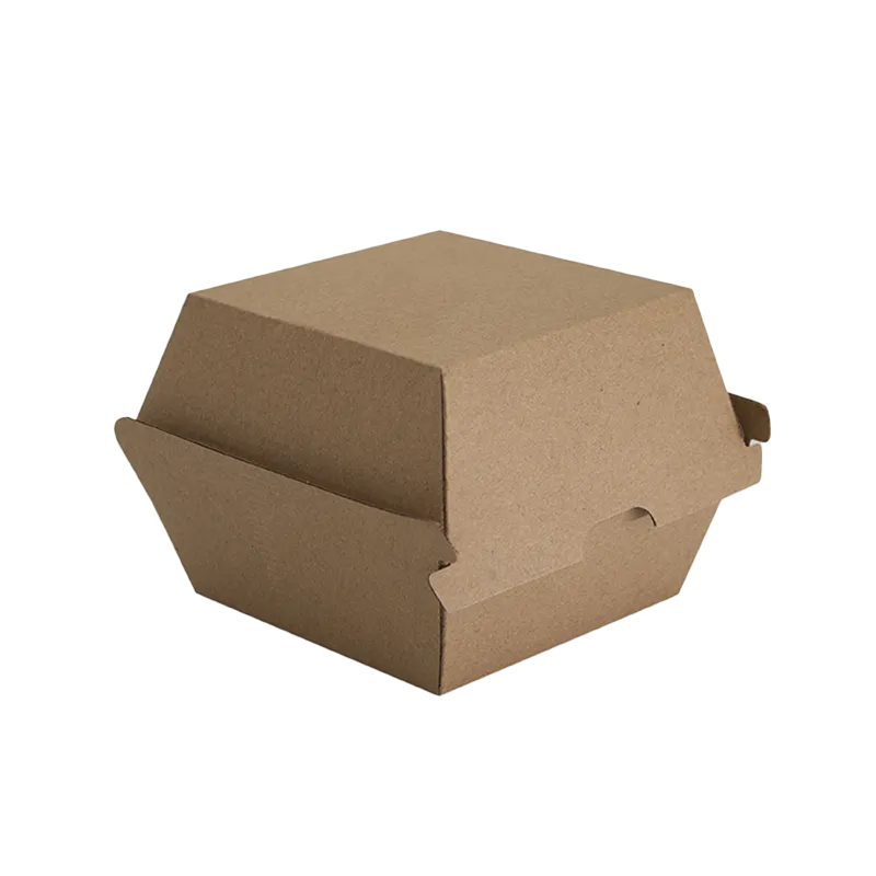 PAPER BOARD FSC MIX CREDIT BURGER BOX, 105 X 105 X 85 
