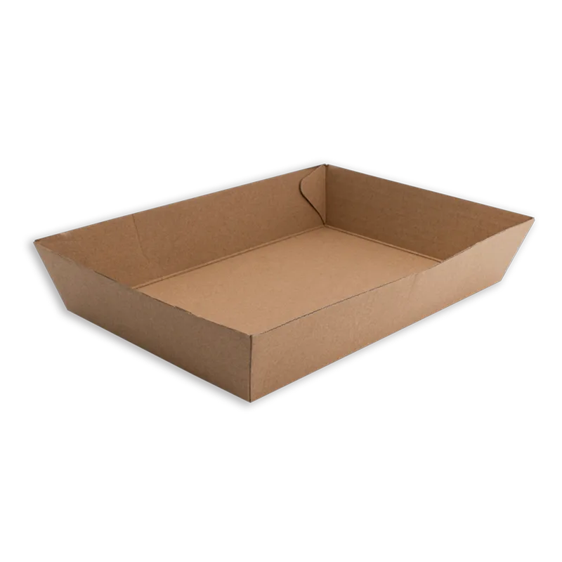 [PBT4] FSC Kraft Board Tray #4 152 x 225 x 45mm