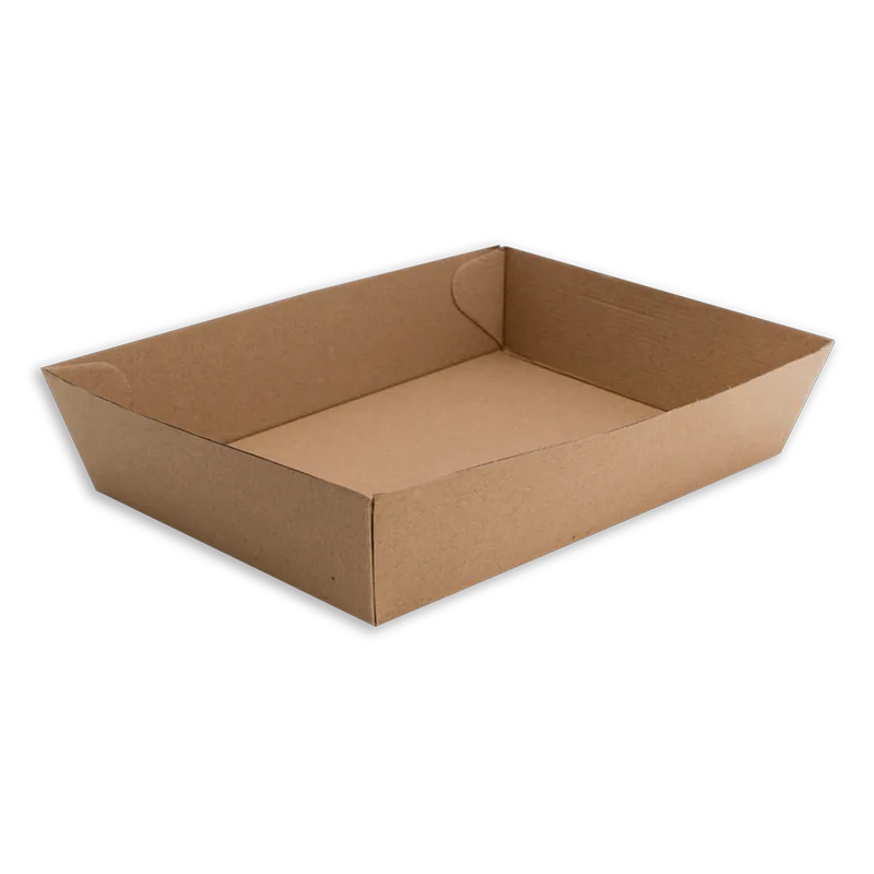 [PBT5] FSC Kraft Board Tray #5 255 x 179 x 58mm