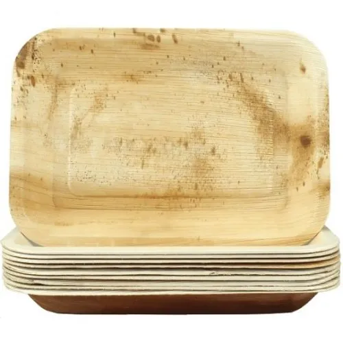 [461243] PALMLEAF REC.PLATE 9X6.5"10x10
