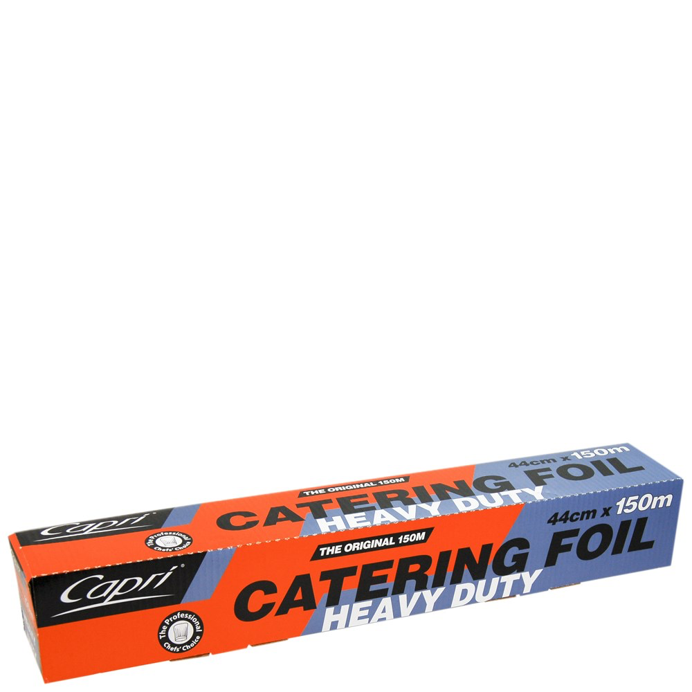 [C-HDF44] Aluminium Foil Heavy Duty Dispenser Silver 44cm x 150m