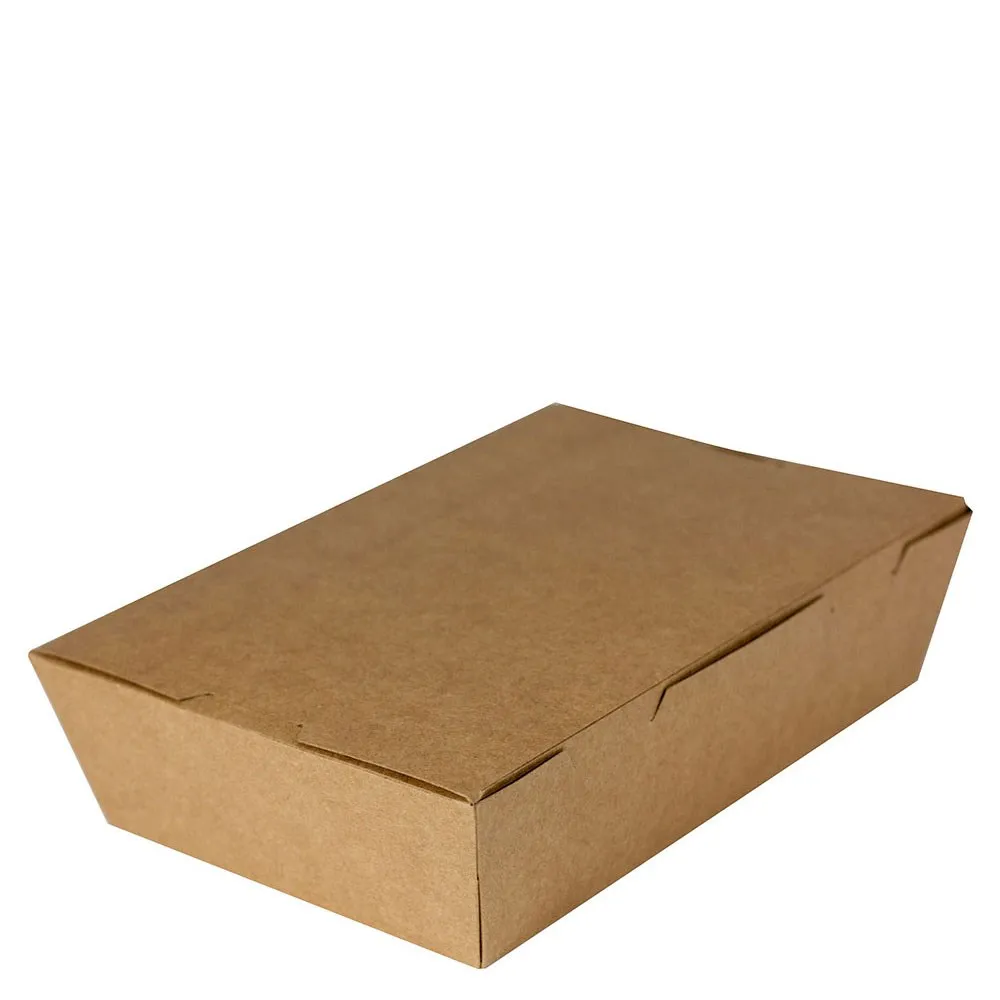 Lunch Box PLA Lined Heavy Board Kraft Large