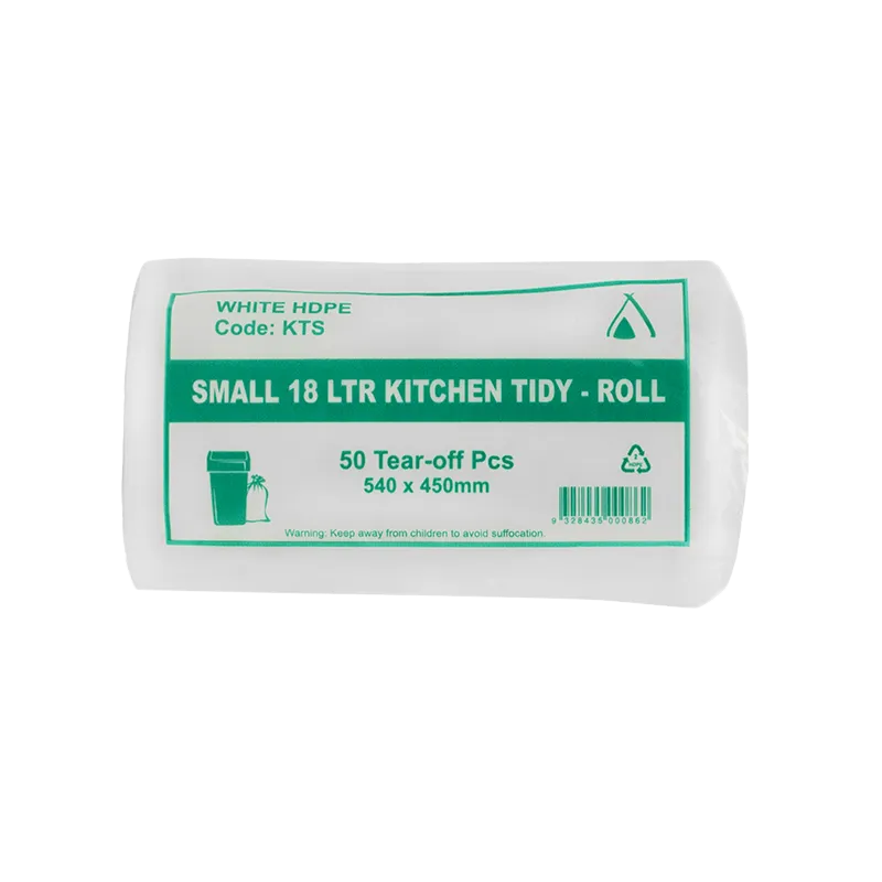 SMALL 18 LTR KITCHEN TIDY ROLL - WHITE