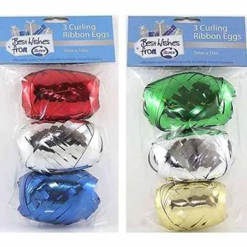 [205182] RIBBON CURL MET. EGG P3 10M