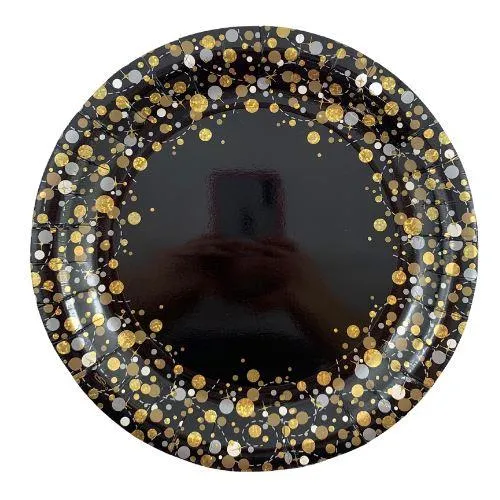 [OT635883] SPARKFIZZ BLKGLD 9"PLATE P8