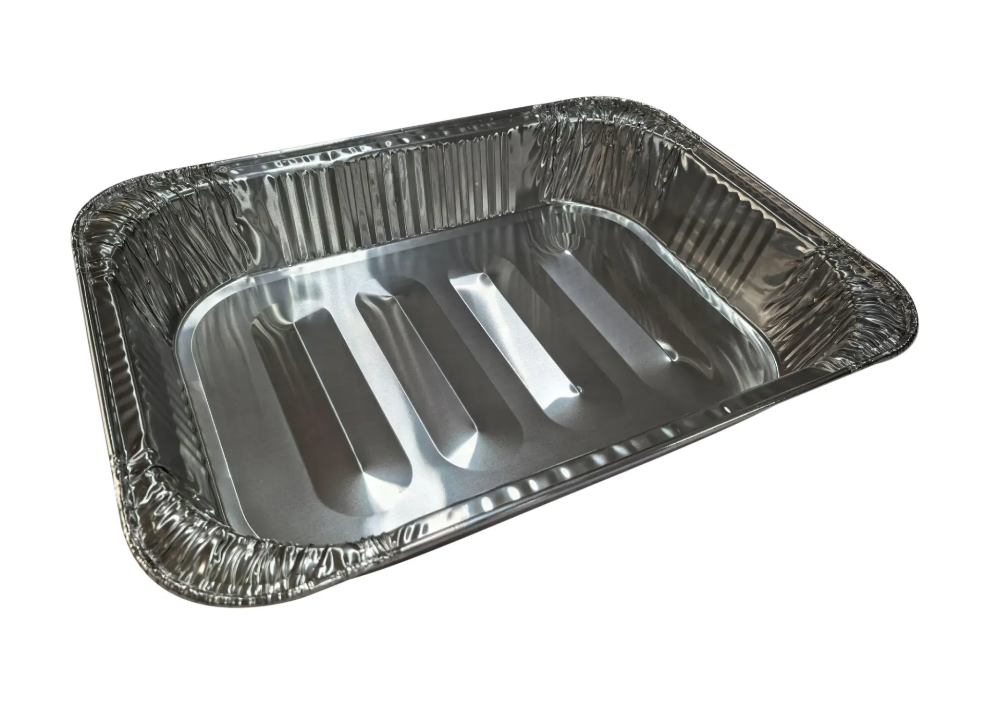 [AF027] 455mm x 340mm x 75mm Rectangular Foil Tray Pk3