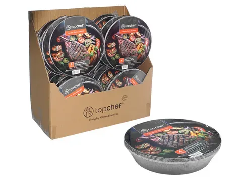 ROUND FOIL CONTAINER W LID/4 [16/0]