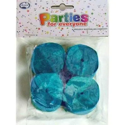 [510046] STREAMER P4 JADE/TEAL CREPE