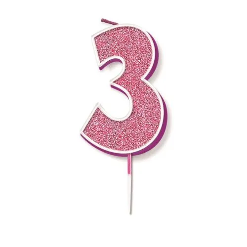 CANDLE GLITTER #3 PINK P1