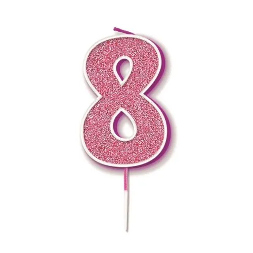 CANDLE GLITTER #8 PINK P1
