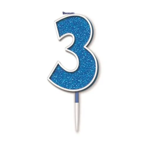 CANDLE GLITTER #3 BLUE P1
