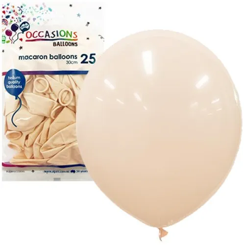 BALLOON MACARON P25 30CM PEACH