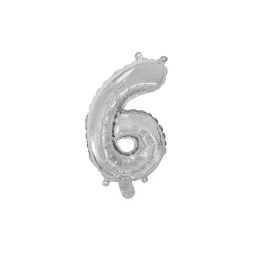 Foil Balloon 14" DECROTEX SILVER #6 P1